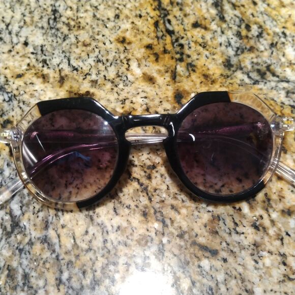 Jimmy Fairly The Hometown Sunglasses Round Gray Lenses Two Tone Frame P119-BCKL - Picture 9 of 12